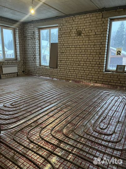 Монтаж водяного теплого пола