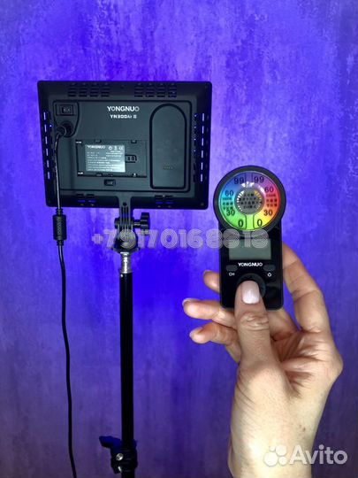 Видеосвет Yongnuo RGB + штатив