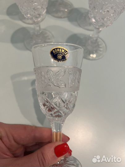 Рюмки хрусталь Богемия 6 шт