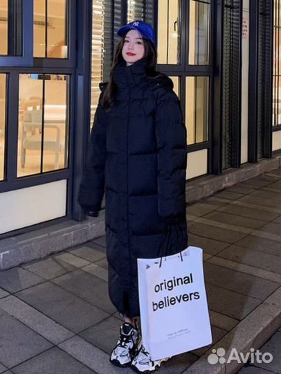 Длинный Пуховик Miu Miu Balenciaga type