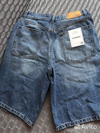 Новые джинсовые шорты-бермуды Ecru