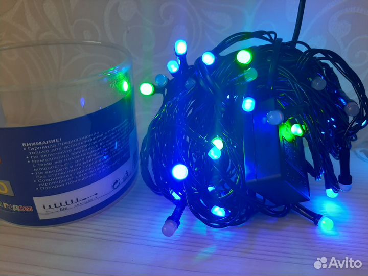 Гирлянда/звезда/мишура/ёлочные игрушки