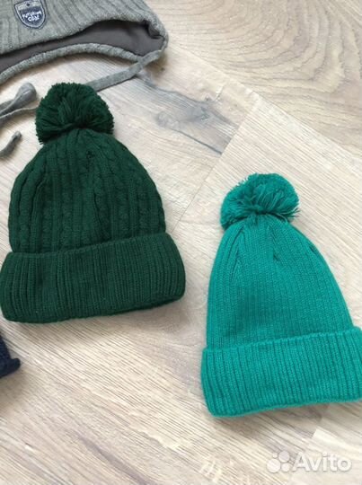 Шапочки детские, утеплённые р.48-50