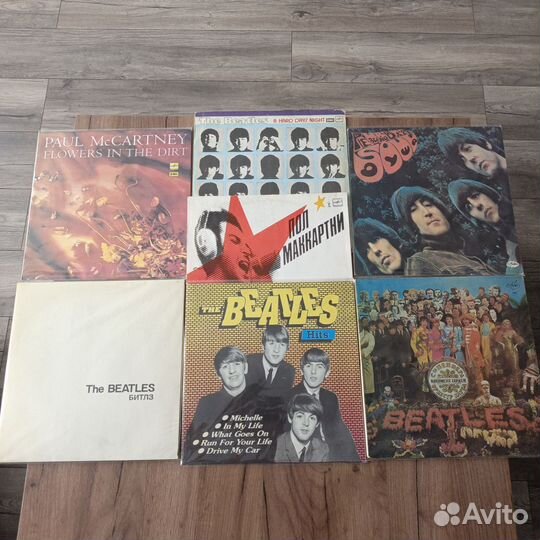 Виниловые пластинки the beatles