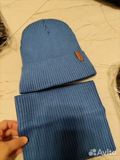 Шапка со снудом для мальчика