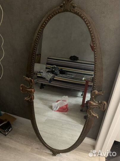 Зеркало в металлической раме ссср.Рама разборная