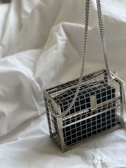 Сумка кроссбоди черная железная трансформер