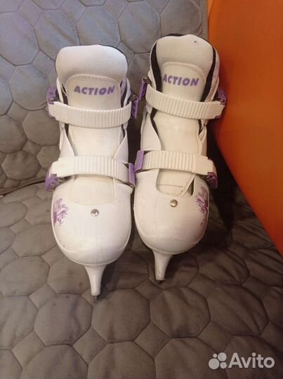 Раздвижные детские коньки 33-36