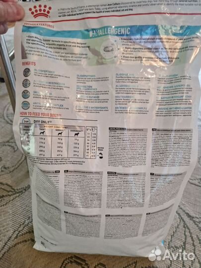 Royal canin anallergenic для собак 3кг