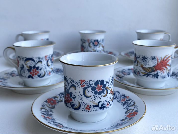 Кофейный сервиз гдр на 6 персон