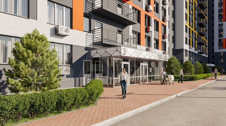 2-к. квартира, 56,7 м², 10/16 эт.