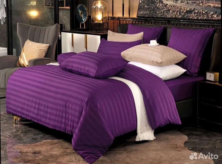 Гостиничное бельё. Страйп сатин как в отеле