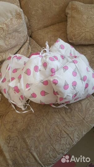 Бортики подушки в детскую кроватку