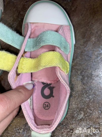 Кеды для девочки 24 размер