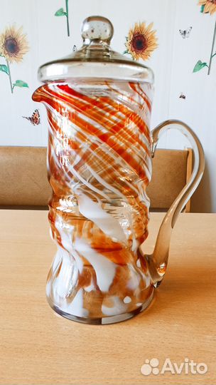 Графин. Салатник. Конфетница. Цветное стекло. СССР