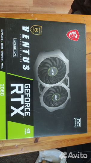 Видеокарта GeForce RTX 2060 Ventus GP OC 6GB