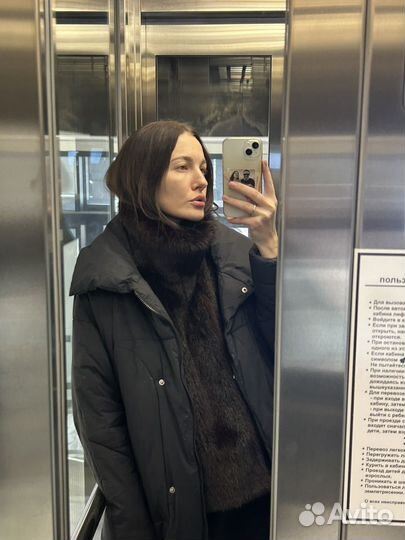 Манишка натуральная норка