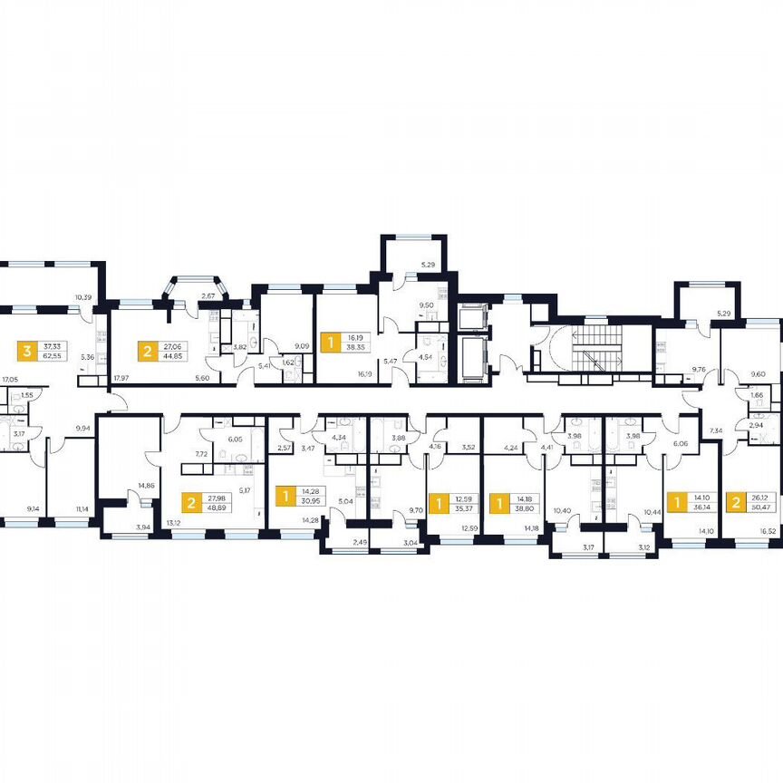 1-к. квартира, 38,8 м², 15/15 эт.