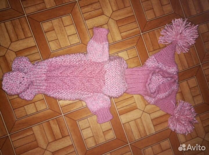 Комплект шапка, пальто для вашего питомца