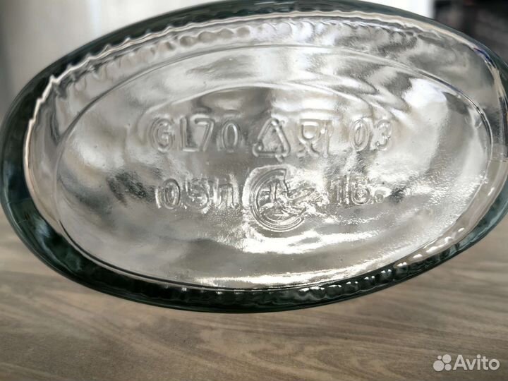 Бутылка стеклянная