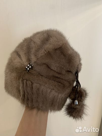 Шапка норковая женская