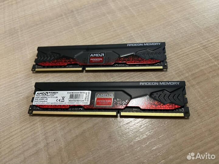 Озу AMD Gaming 16 GB DDR 3 1600MHz