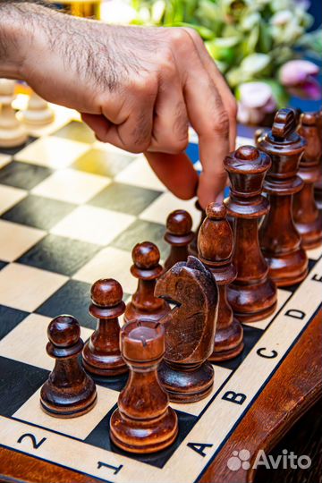 Шахматы Подарочные Большие из Бука Лакерованные