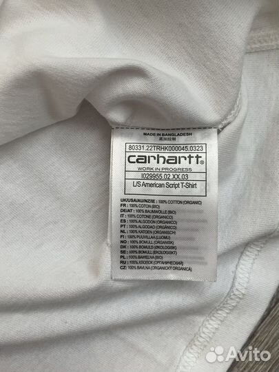 Лонгслив Carhartt American Script