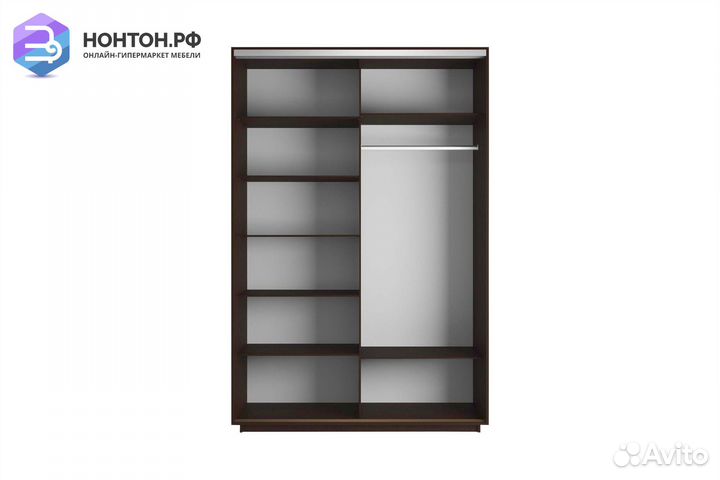 Шкаф-купе 2-х дверный Нонтон фото №1014 / венге