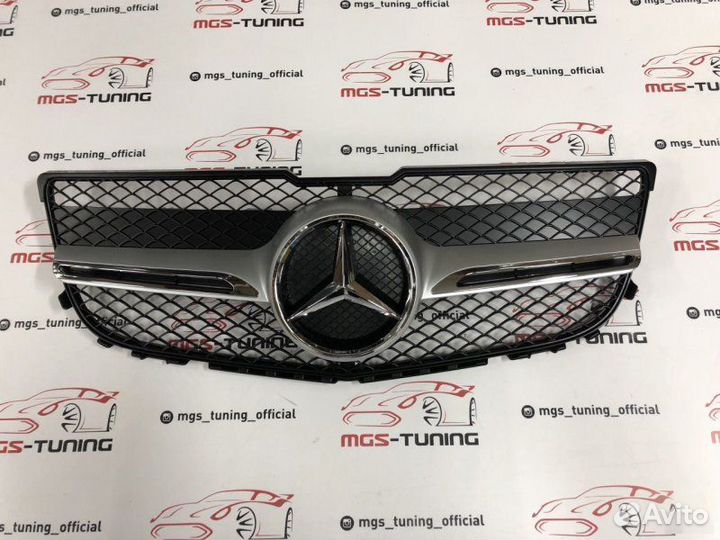 Решетка на Mercedes GLK 12-15г. в стиле AMG