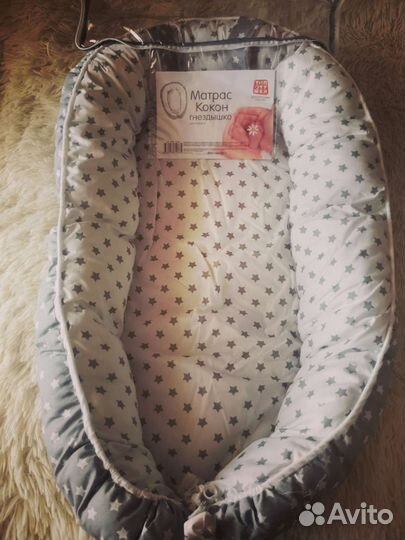 Матрас кокон-гнездышко для новорожденных