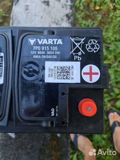Аккумулятор varta agm 68