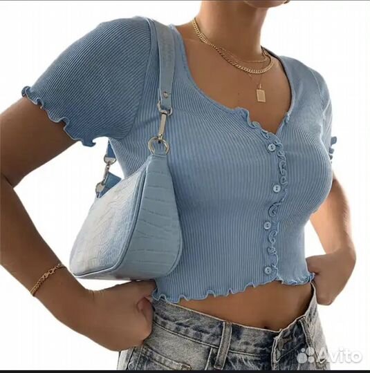 Топ летний укороченный женский