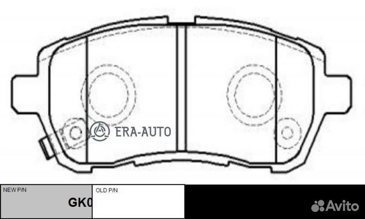 CTR GK0145 / CKD-22 GK0145 Колодки тормозные диско