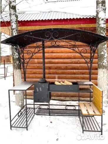 Мангал С печкой под казан