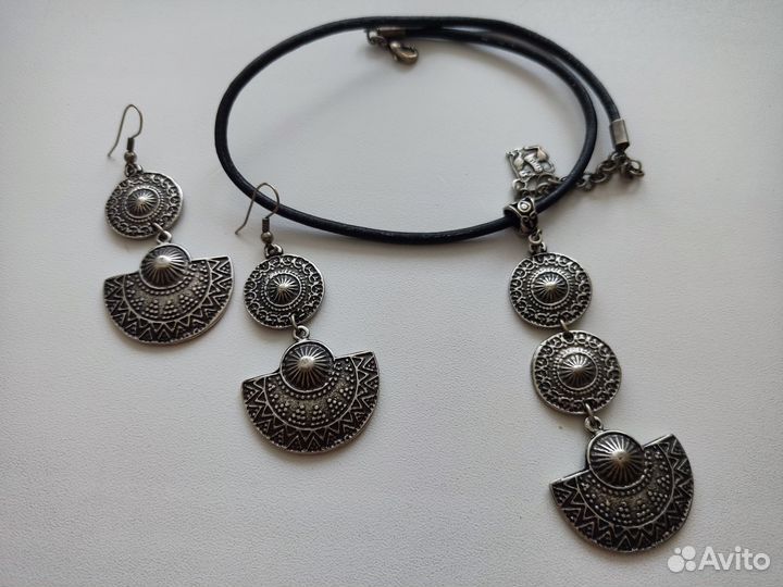 Серьги + колье