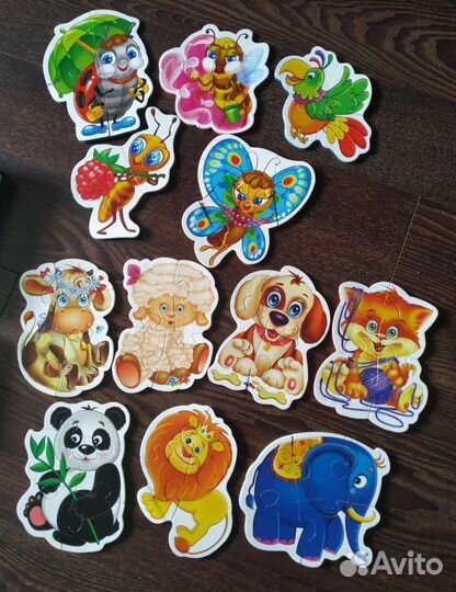 Пазлы для малышей и детей от 3 лет