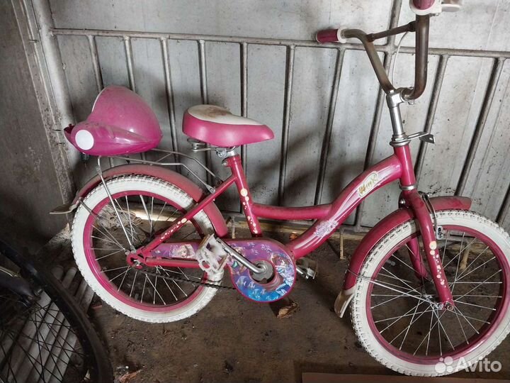 Детский велосипед бу 16 для девочки