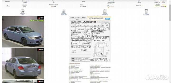 Коврики комплект Toyota Allion ZRT260 2zrfe