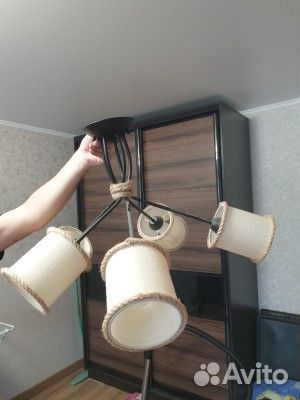 Люстра потолочная подвесная бу.Состояние новое