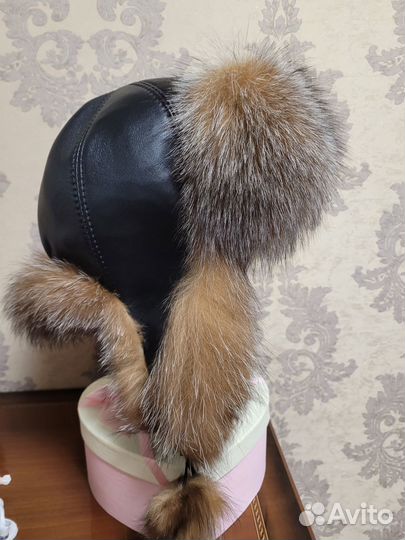 Шапка ушанка женская(мужская ), натуральный мех