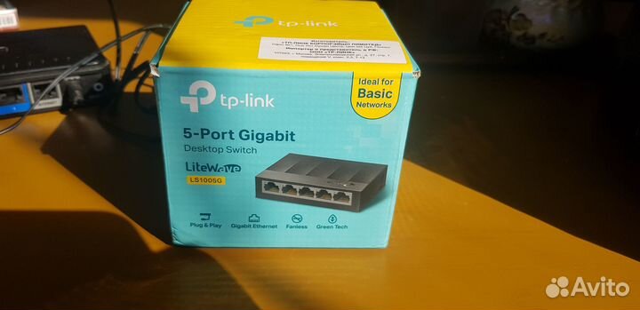 Настольный коммутатор с 5 портами