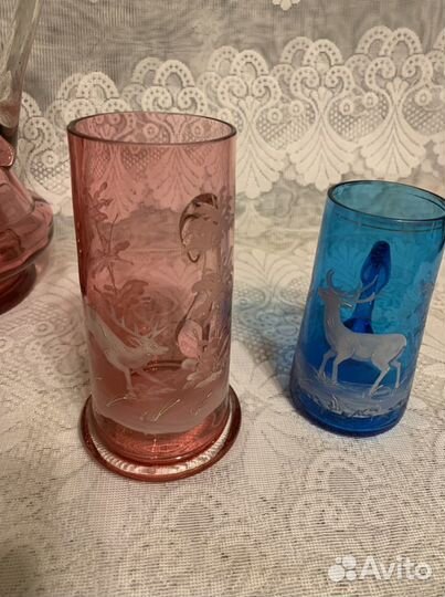 Винтаж. Графин, стаканы, кружки