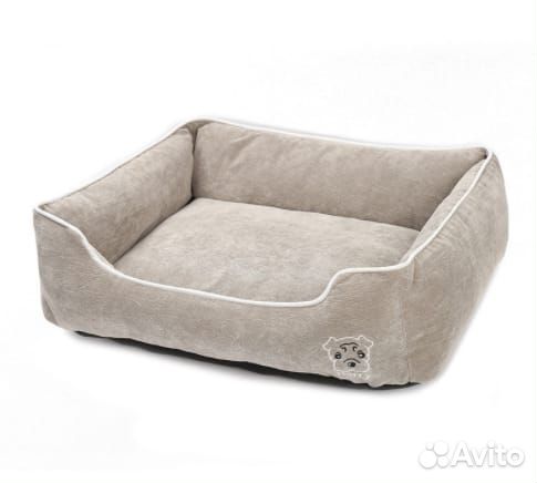 Лежак прямоугольный для собак и кошек luxe