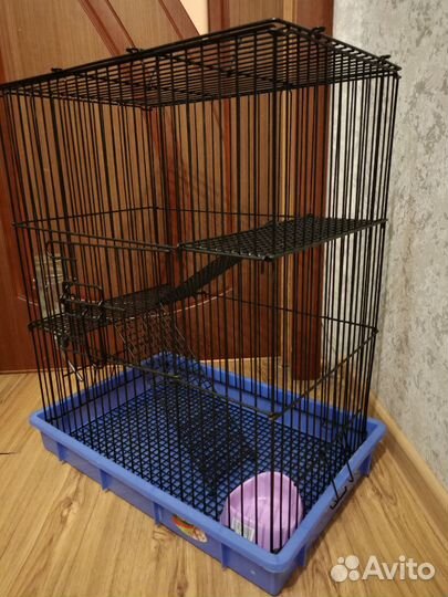 Клетки большие укомплектованные для грызунов