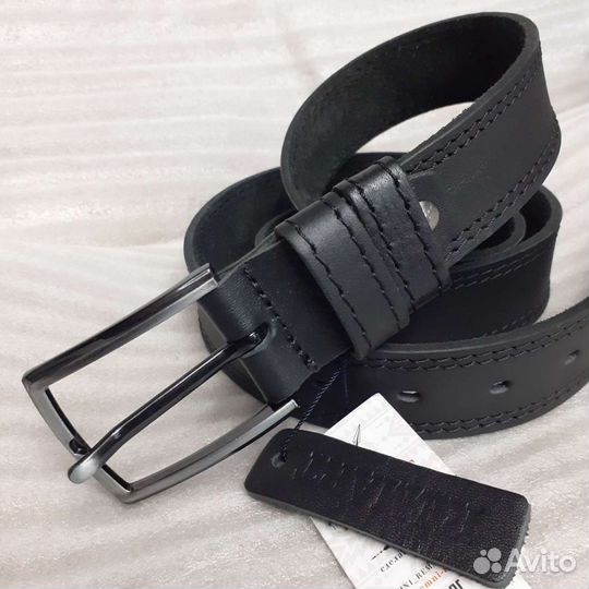 Ремень брючный, мужской из натуральной кожи
