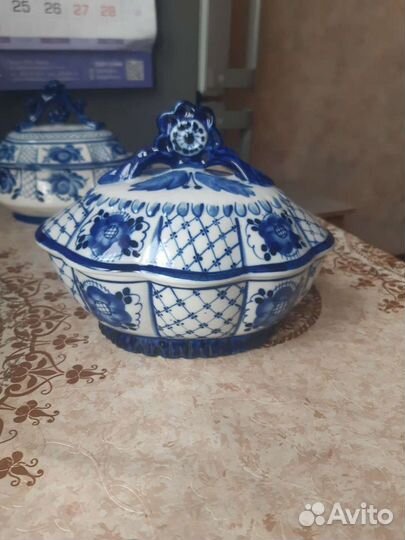 Шкатулки/ конфетницы Гжель