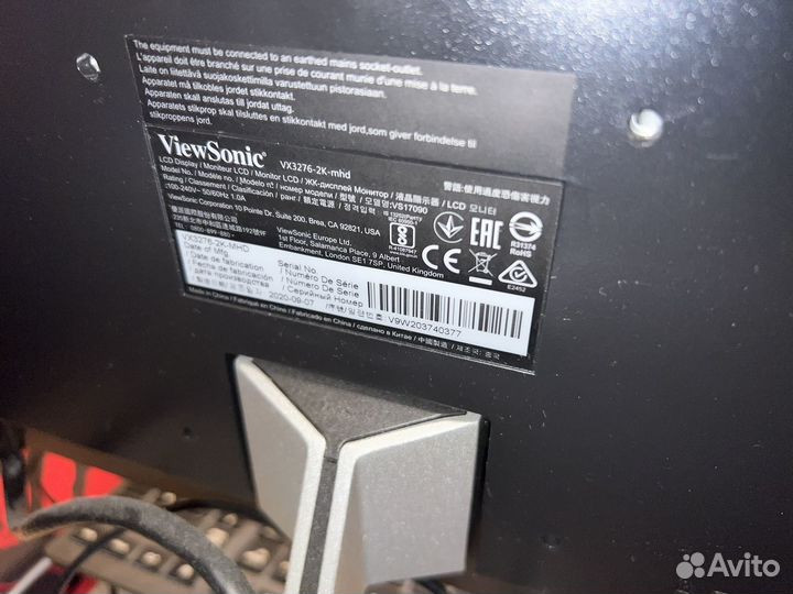 Монитор viewsonic 31.5