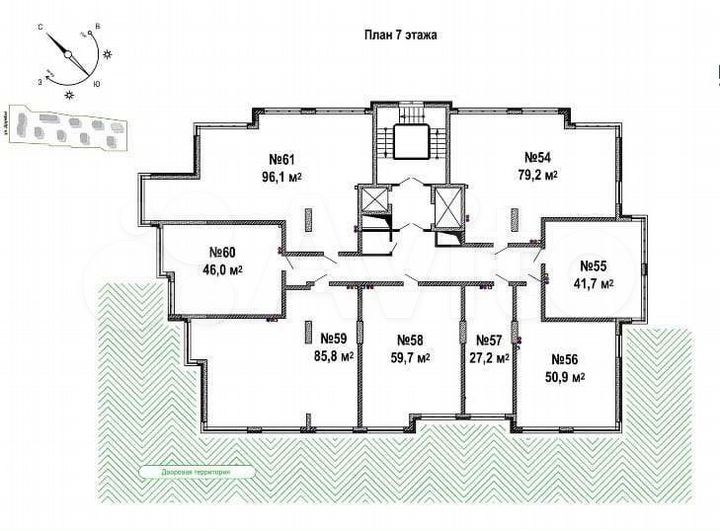 Своб. планировка, 85,8 м², 7/14 эт.