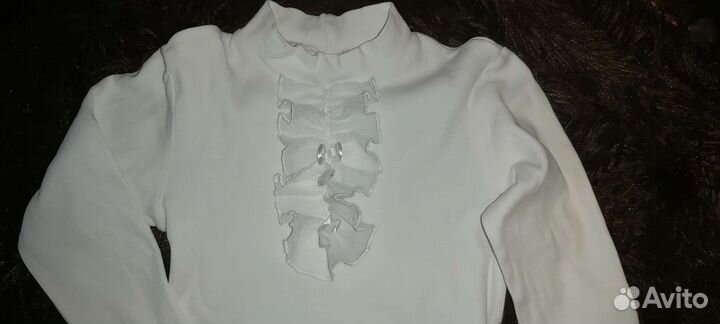 Блузка белая для девочки 134